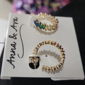 Anna and Ava multicolored pierced earrings